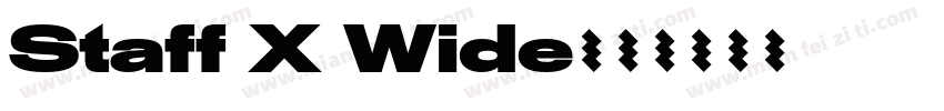 Staff X Wide字体转换